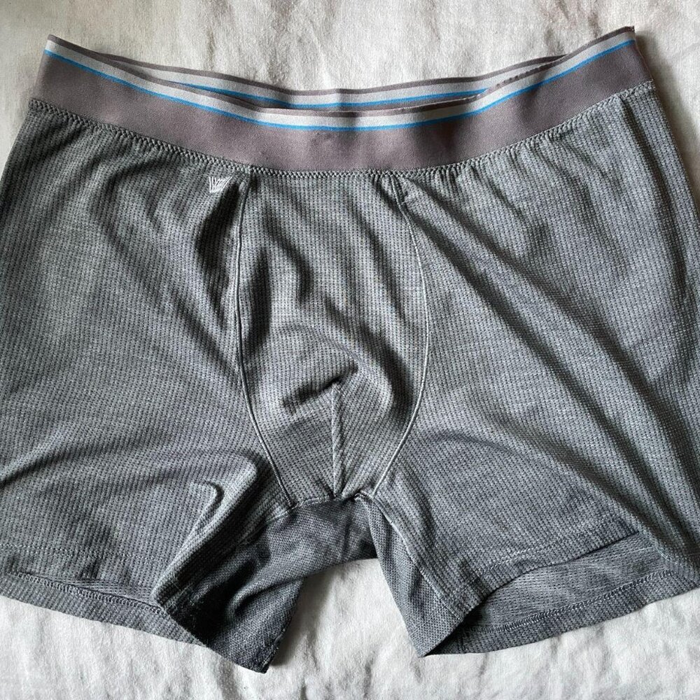 Mack Weldon AIRKNITx Boxer Brief - LARGE - Medium Grey